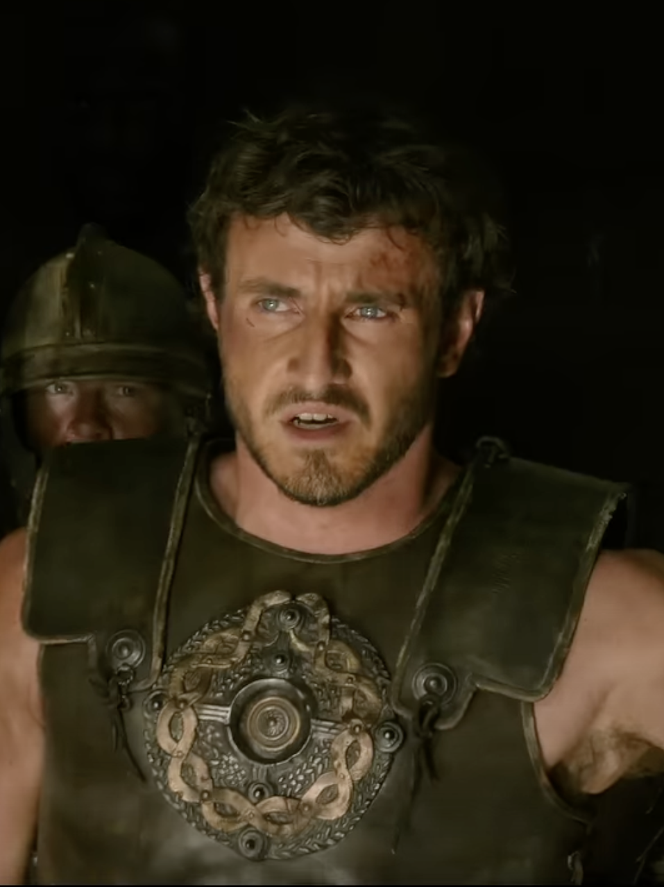 Paul Mescal in a scene from 'Gladiator II'